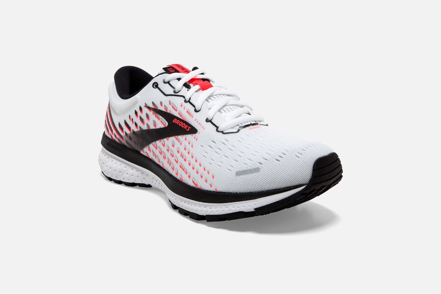 Brooks Ghost 13 Road Loopschoenen Dames - Wit/Roze/Zwart - 125479YJR